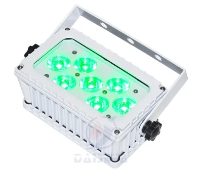 Illuminazione architettonica edificio 7*3W Mini parete quadrata Waher contenitore bianco Per matrimoni
