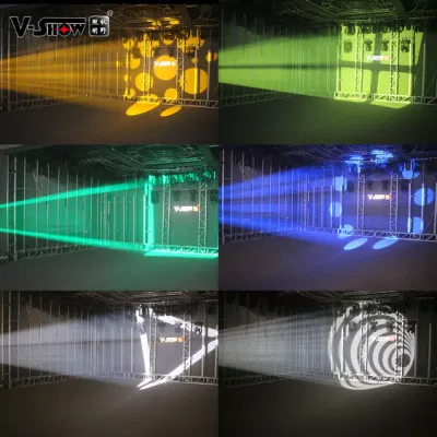 V-Show S716 Goku 200W BSW 3 in 1 Zoom in movimento Piatto testa fascio luminoso Wash LED a testa mobile disco Luci