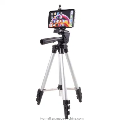 3110 supporti da tavolo in alluminio supporto per cavalletto con morsetto per telefono supporto per cavalletto leggero da viaggio allungabile [larghezza morsetto: 53-87mm] per streaming live