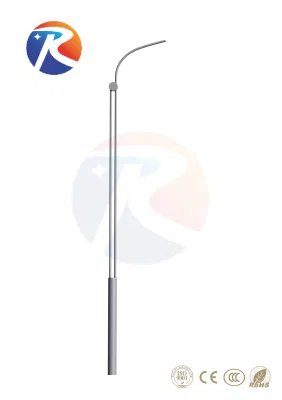 IP66 DIP caldo HDG zincato conico ottagonale Q235 Q355 S235JR Gr. 65 lampada ad alto palo in acciaio per esterni LED solare per illuminazione stradale