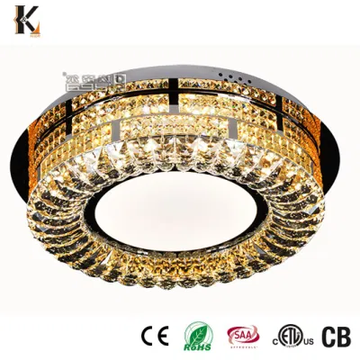 Lampada da soffitto a cristallo da 3 W, personalizzazione online della Cina, illuminazione Macrame personalizzata Grande lampadario in cristallo in vetro soffiato, moderno e decorativo di alta caduta Plafoniera