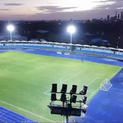 Solare/LED faretto/proiettore galvanizzato acciaio/metallo Sport/Stadio/esterno/strada lampada ad alto palo/illuminazione/palo luminoso con prezzo all&prime;ingrosso/Produttore/fabbrica