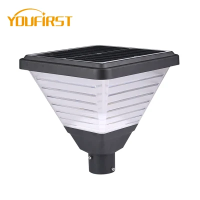 Bollard impermeabile per esterni rotonda IP65 10 W LED da 30 W solare giardino Leggero