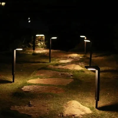 Luci solari da giardino moderne luci da esterno impermeabili LED Street Lamp Solar Lampada da giardino per illuminazione paesaggistica decorativa