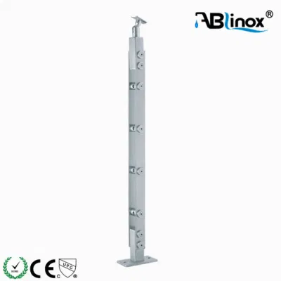Accessorio hardware colonna di protezione per tubi rotondi in acciaio inox