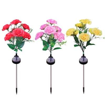 Home cortile prato all&prime;aperto a LED solare giardino luce parco a tema Villa Waterproof Road Lamp vintage High Pole Garden Lamp