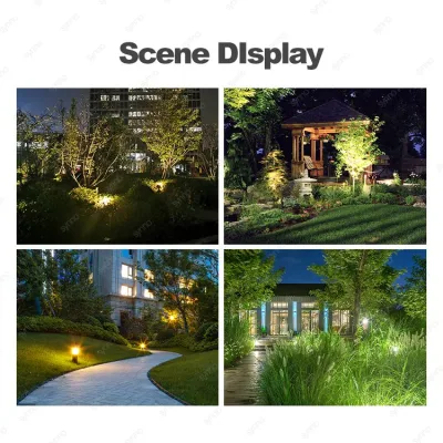 Lampada da giardino a LED impermeabile IP65 per esterni LED da 18 W. Luce a bolo