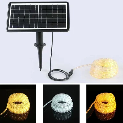 Esterno decorazione rame impermeabile giardino quadrato giardino albero del parco Hang 20m 30 m 40 m, luce a LED a LED solare a colori da 3000 K.