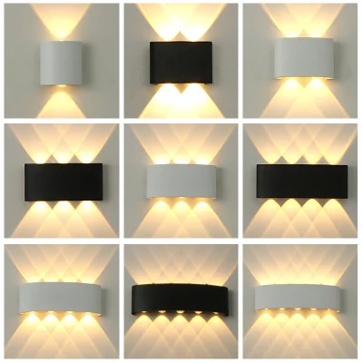 Lampada da parete esterna a LED impermeabile Garden Aisle Light Villa cemento Luce su giù