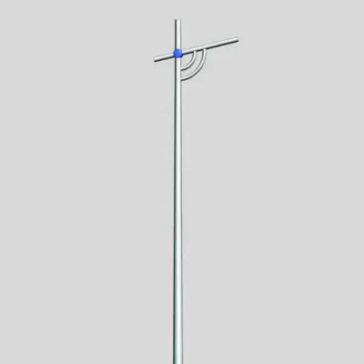 Confezione Goldenbright per autostrada a braccio singolo: Rivestita con sacchetto Bubble Bag Black per illuminazione esterna Poles Light Pole