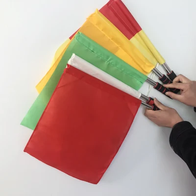 Aozhan poco costoso acciaio inossidabile alluminio Pubblicità Sport flessibili telescopici colorati Portatile portatile portatile tour guida Flag palo in vendita