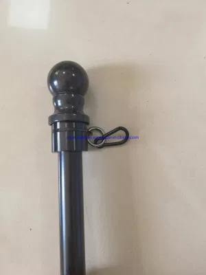 Spazzola in alluminio/acciaio inox asta telescopica per esterni anodizzata con bandiera
