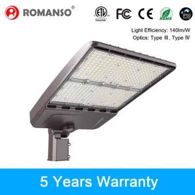 5 anni di garanzia Parcheggio a LED illuminazione area shoebox