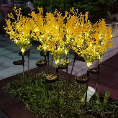 Luce a LED a terra a luce solare a LED a croce Giardino esterno Light Street decorazione prato paesaggio Park Square festa luce Natale Luce decorazione