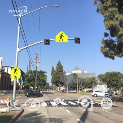 LED per esterni in acciaio Smart Garden approvato ISO per autostrada personalizzata Palo per semafori