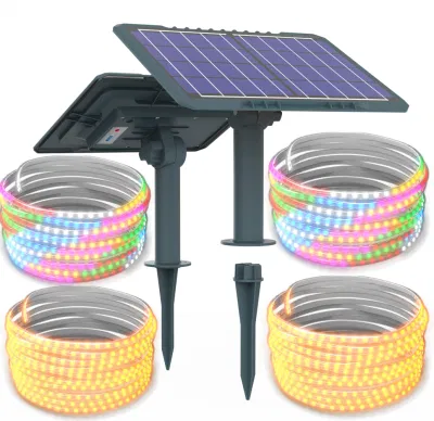 Yaye fornitore di fabbrica solare 50W 5m alta qualità impermeabile all&prime;aperto IP65 LED Strip colore singolo Giardino Natale vacanza paesaggio decorativo Produttore di luci