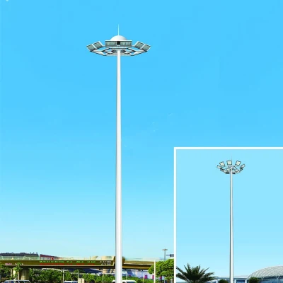 Buon effetto di illuminazione 15 m 20 m 25 m 30 m montante alto rotondo Lampada da palo per illuminazione esterna