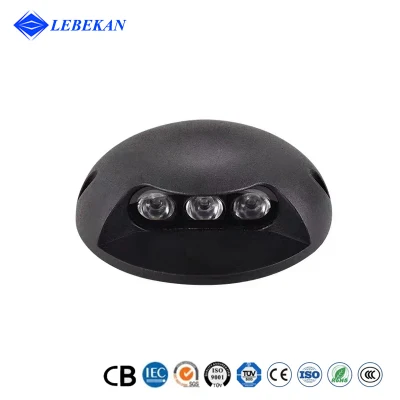 Caldo e caldo, rotondo, 4 W, 6 W, 8 W, bianco caldo, colore RGB Illuminazione da pannello impermeabile da esterno con illuminazione da giardino a LED