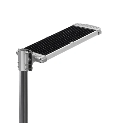 Solare a risparmio energetico integrato all-in-one impermeabile IP65 per esterni Luce da giardino a LED per strada con sistema di sensori di movimento E batteria al litio