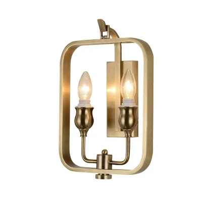 Letto industriale in ottone Gold Art Deco lampada da parete decorativa Per applique LED domestica