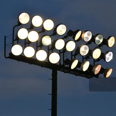 Solare/LED faretto/proiettore galvanizzato acciaio/metallo Sport/Stadio/esterno/strada lampada ad alto palo/illuminazione/palo luminoso con prezzo all&prime;ingrosso/Produttore/fabbrica