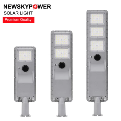 Newskypower Commercio all&prime;ingrosso IP65 impermeabile per esterni all-in-one 200 W a parete solare Lampada stradale