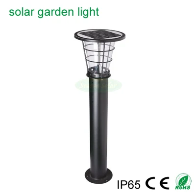 Illuminazione a LED ad alta luminosità per esterni solari poli in acciaio inox da 5 W. Lampada solare da giardino a LED con lampada a LED