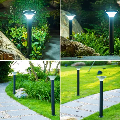 Luce solare da giardino impermeabile all&prime;aperto lampada da prato per percorso all&prime;aperto Street Garden Light