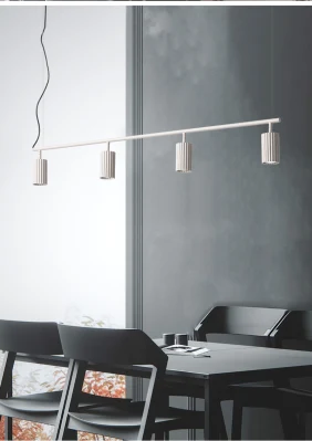 2023 Nuova lampada a sospensione da cucina nordica bianca a lunga decorazione 10% di sconto