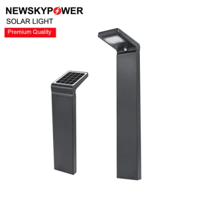 Pannello solare LED solare ad alta potenza CE Bollard per esterni da 5 W. Luce da giardino