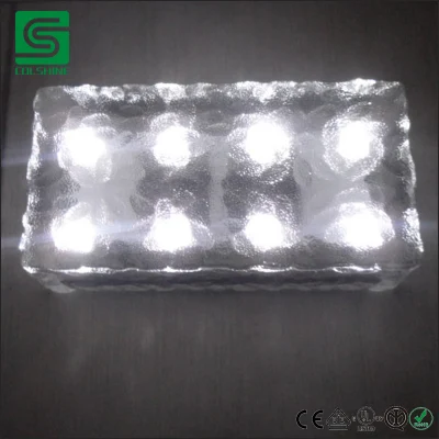 Luce solare elettrica Brick Garden Park luci esterne impermeabili