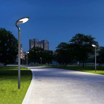 Lampada solare moderna e intelligente con asta per decorazione esterna del giardino Home strada paesaggistica Ligthing