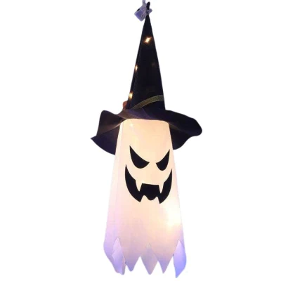 Halloween decorazione incandescente cappello strega esterno Giardino Hanging String luci