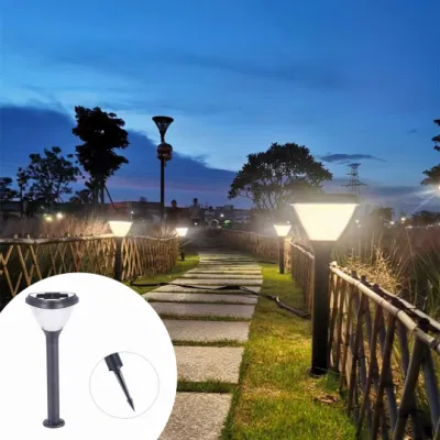 All in one luci decorative Bollard Paesaggio esterno Flower IP65 Energy Solar LED Garden Light