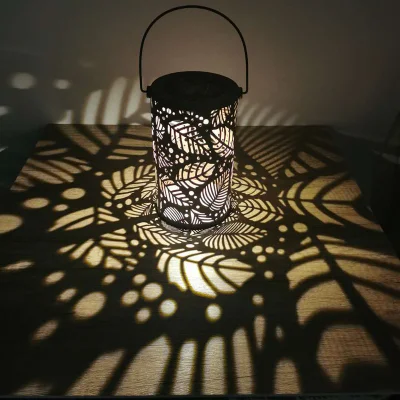 Solare Giardino Hanging luci esterne con manico metallo impermeabile decorativo Luci da giardino per cortile