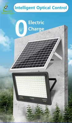 Light Messenger buon prezzo Giardino esterno Solar LED Bollard prato Luci lampada solare 100W 200W 300W 500W