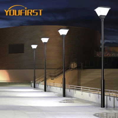 Bollard impermeabile per esterni rotonda IP65 10 W LED da 30 W solare giardino Leggero