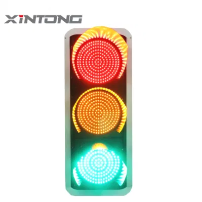 CE RoHS 200 mm 300 mm 400 mm attenzione tre colori sfera completa Il sistema di illuminazione a LED intelligente a energia solare con segnale di traffico include il conto alla rovescia Freccia del timer