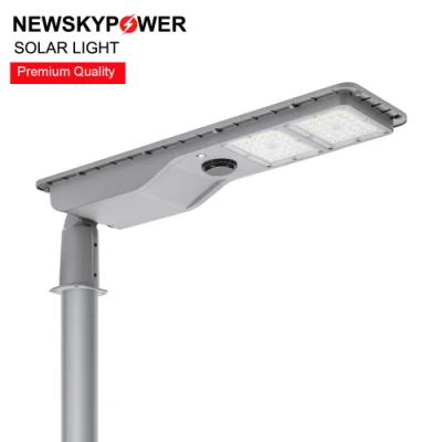 Newskypower Commercio all&prime;ingrosso IP65 impermeabile per esterni all-in-one 200 W a parete solare Lampada stradale