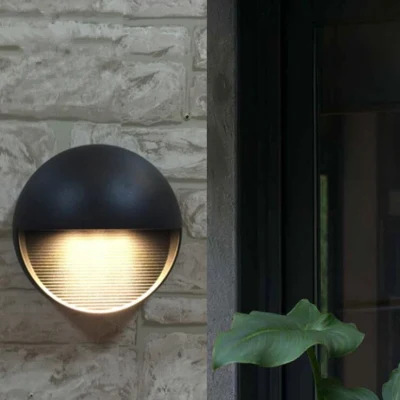 Moderno Nordic minimalista piccolo cute esterno Giardino patio cortile paesaggio Lampade da parete per esterni con pressofusione in alluminio IP65 impermeabili a LED decorativo