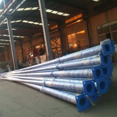 10 anni di garanzia IP65 3m 4m 5m 6m 7m 8m 9m 10m 11m 12m Cina Produttore acciaio Q235 zincato conico Colonna del polo stradale di luce di strada di Solar Street