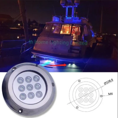 Luce marina a LED da 12 V in acciaio inox per imbarcazioni a montaggio superficiale Per Yacht a motore
