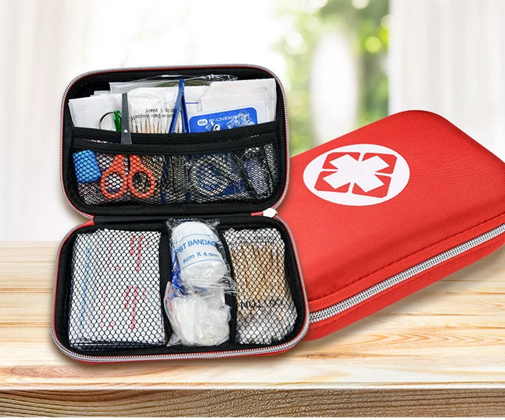 China Manufacturer Factory Wholesale Price Portable Emergency Bag Hard Case First Aid Kit for Home Outdoor Travel Public Place and Car Use
