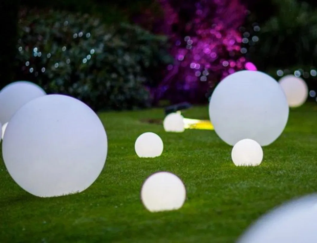 High Quality Outdoor Garden Floor Landscape LED RGB Sphere Light