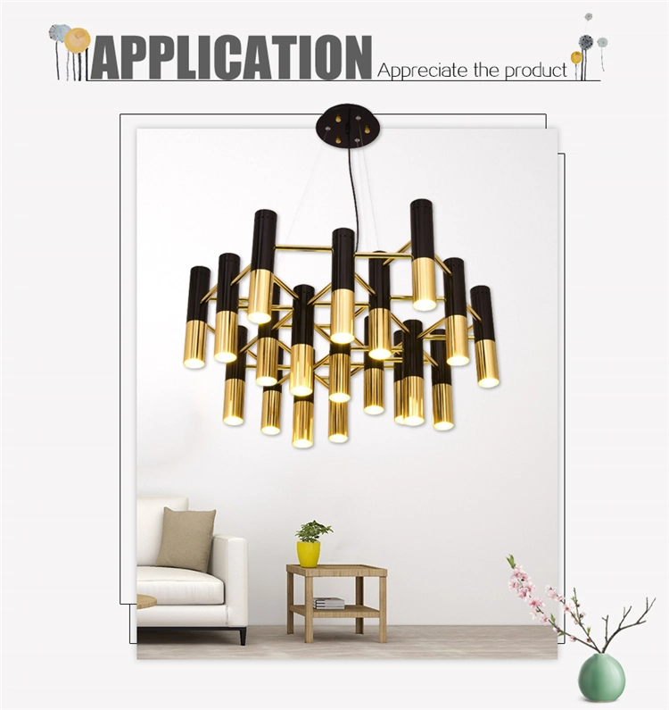 Europe Style Gold Creative Iron Pendant Lamp for Hotel Decorative Lighting