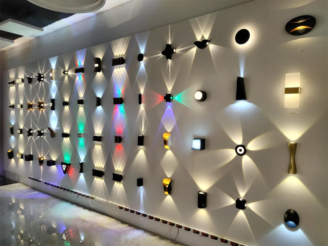 367sf5w-B High Luminous Aluminium Ball Shape LED Wall Black up Down Light