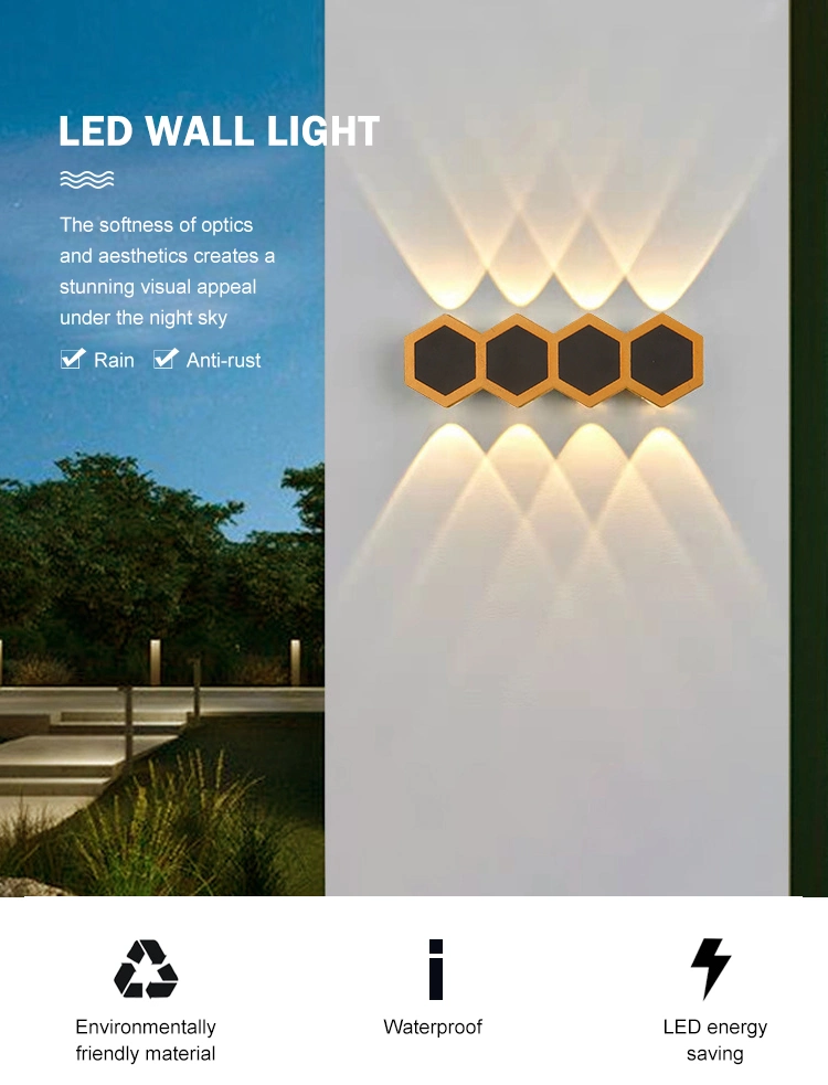 LED Outdoor Lighting up and Down for Home Garden Wall Lamp