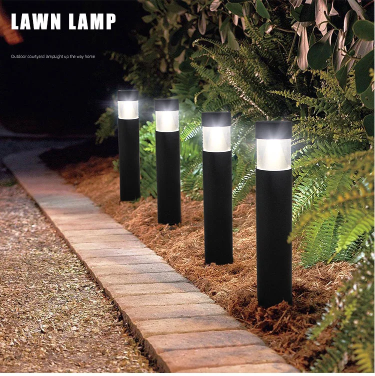 12W Round Outdoor Waterproof Landscape Aluminum Bollard Garden LED Lawn Light