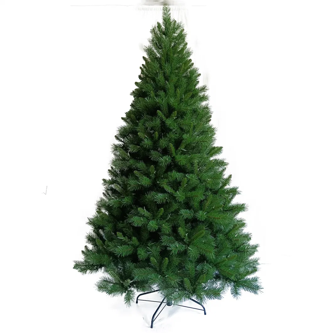 Artificial Handmade Multi Color Xmas Tree 7.5 FT High Quality Decorative Tall Mixed PVC Hinged Tree for Christmas Wedding Holiday