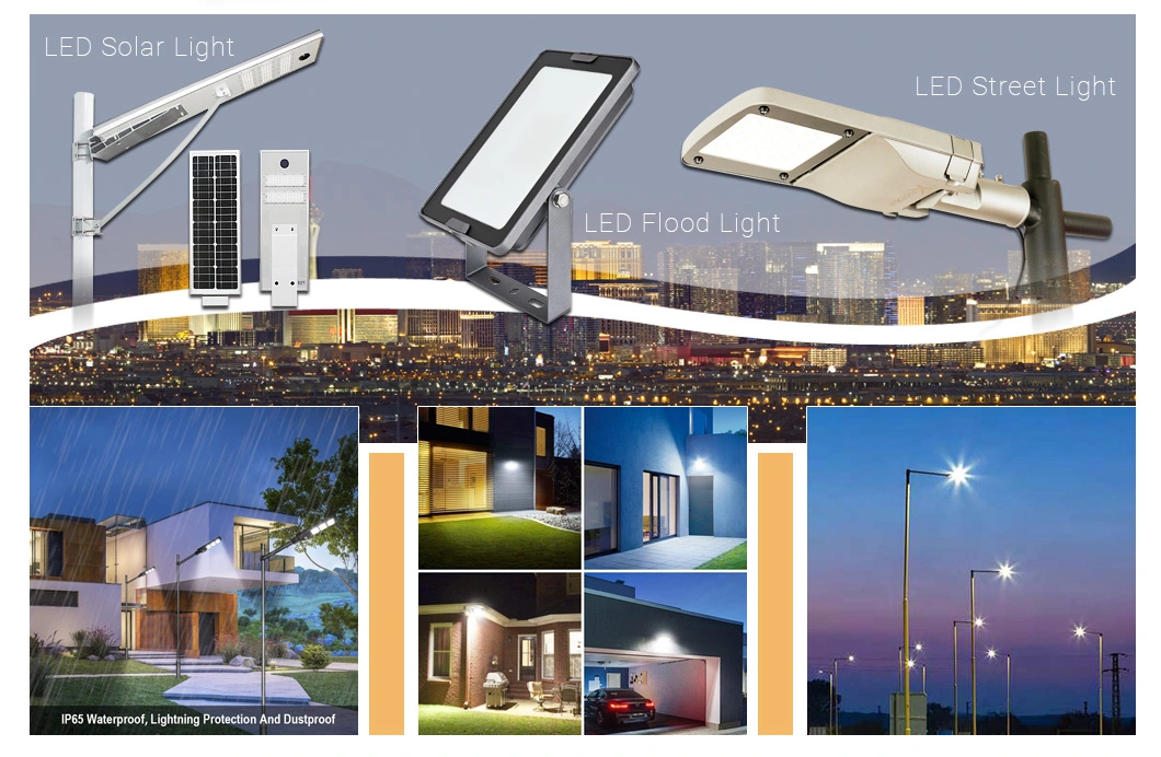 IP65 All in One LED Bollard Solar Power Garden Lamp with Spike at Different Height Available